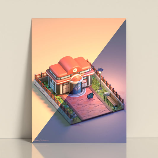 "Mini Center" - 2 Coloris Disponible - Print Postal
